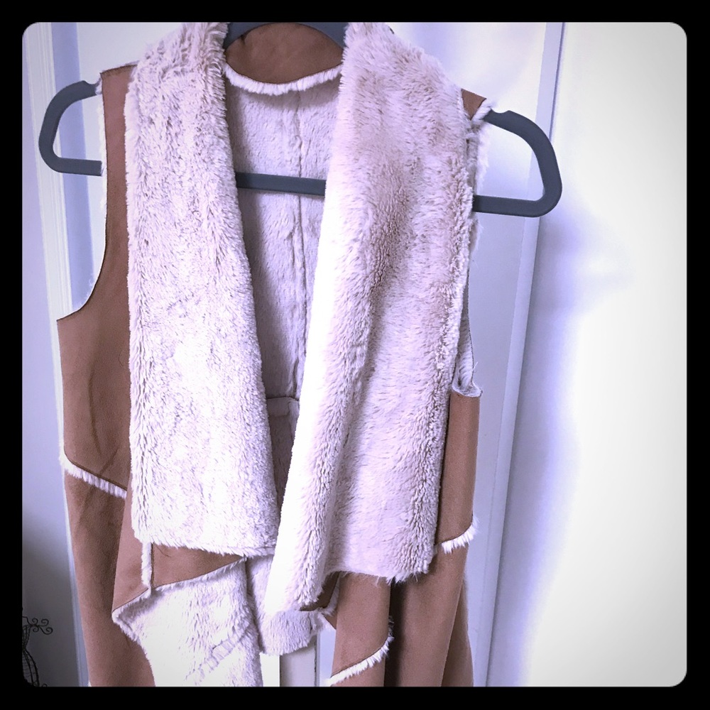 Faux Suede & Fur Vest